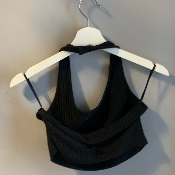 One strap black tank top. - Picture 2 of 2